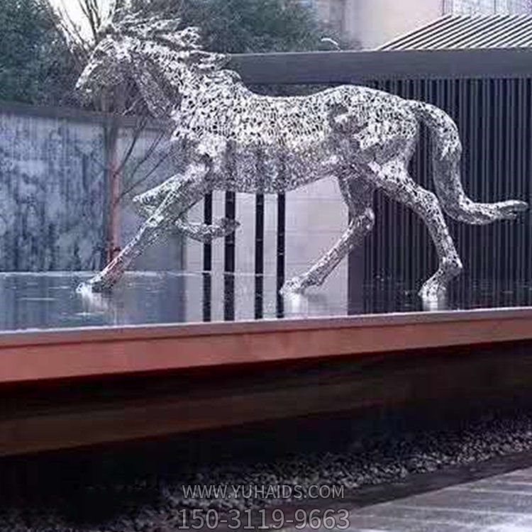 不锈钢卡通动物园林广场景观雕塑