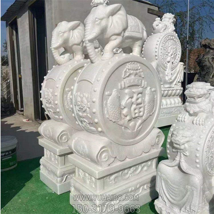 酒店会所浮雕招财辟邪石狮子雕塑