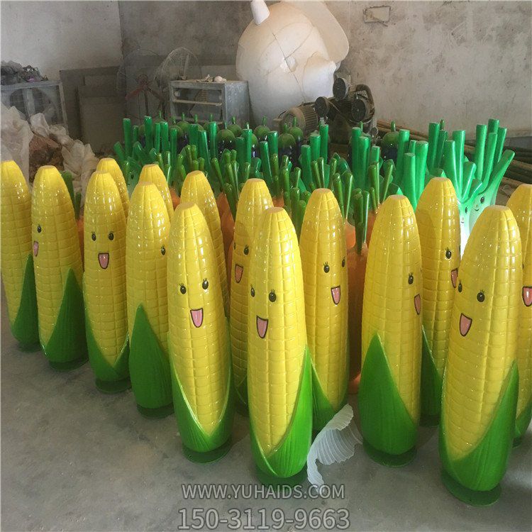 玻璃钢卡通玉米（棒棒）雕塑摆件