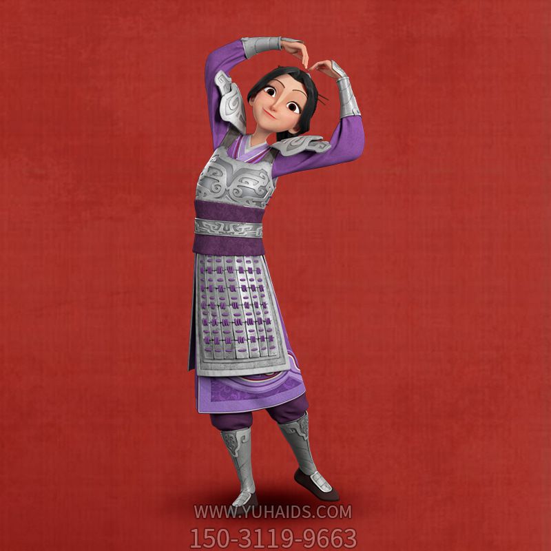 商场电影院创意摆件李夫人卡通玻璃钢雕塑