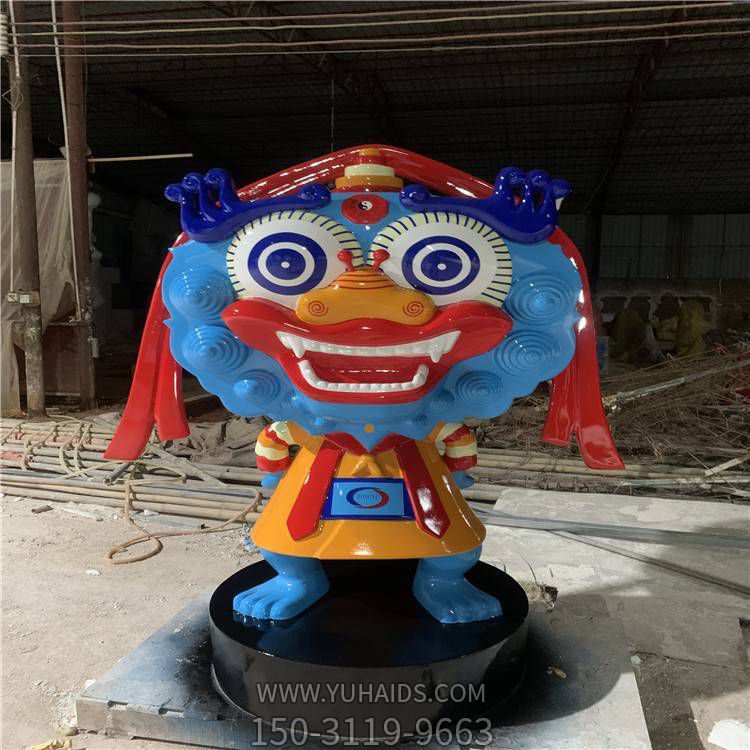 公园玻璃钢卡通人物雕塑摆件