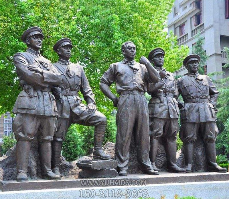 景区世界伟人铜雕十大元帅雕塑
