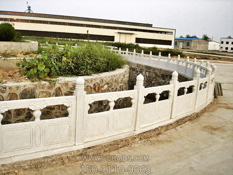 广场花池仿古大理石围栏雕塑