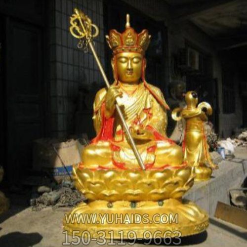 寺庙大型地藏王菩萨铜佛像雕塑