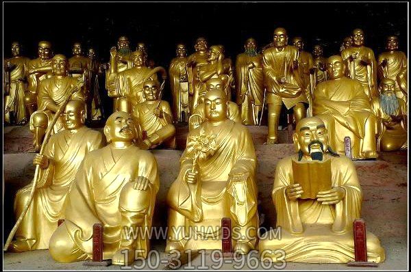景区寺庙大型景观装饰品摆件十八罗汉雕塑