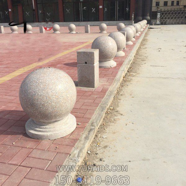 挡车球 大理石路障石 广场公园车阻石雕塑