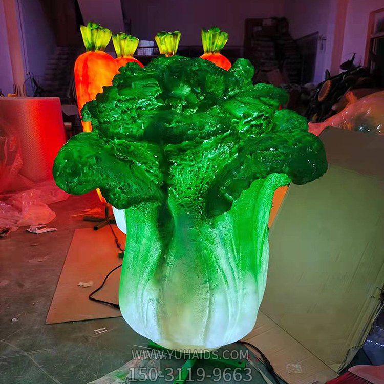 透光玻璃钢蔬菜向日葵雕塑 农场景区园林摆件