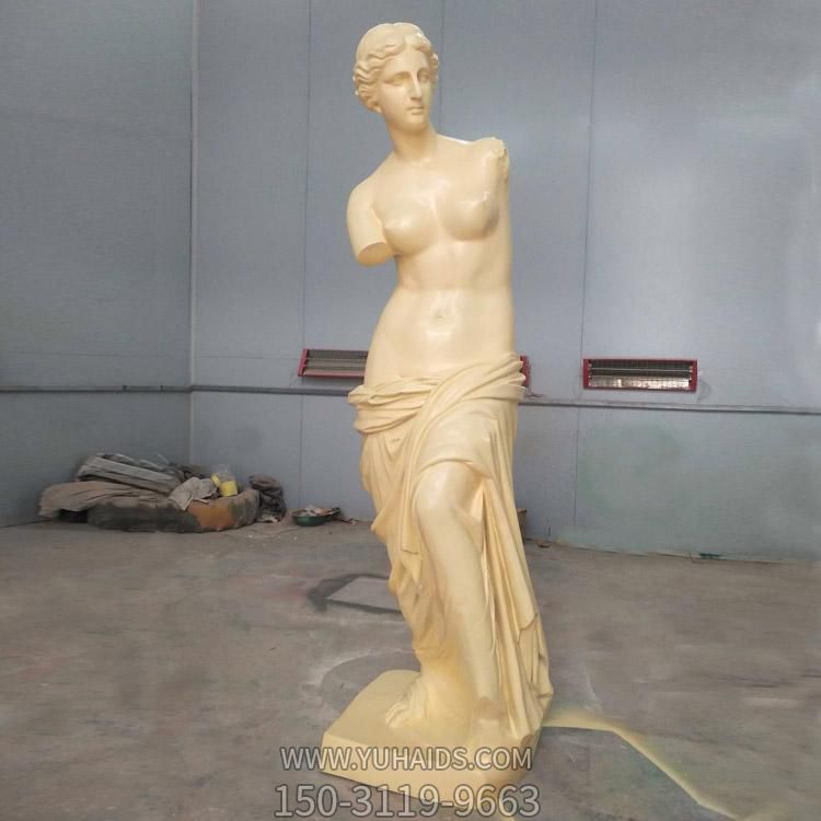  酒店会所大堂摆件 玻璃钢仿汉白玉仿石雕人物 西方女性雕塑