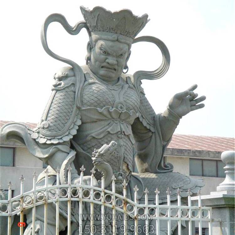 寺庙景区佛像石雕四大天王雕塑