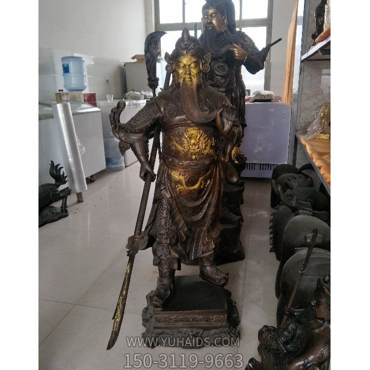 家居公司供奉佛像关公雕塑