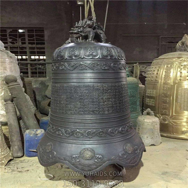 寺庙宗教祈福铜钟雕塑