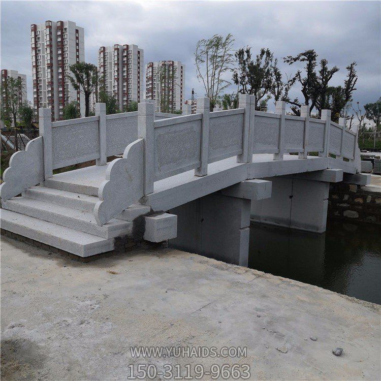 青石石雕户外河道大理石石雕景观栏杆栏板雕塑