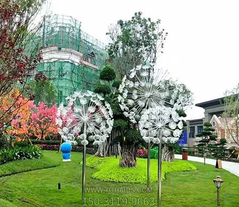园林景区公园仿真镂空蒲公英雕塑