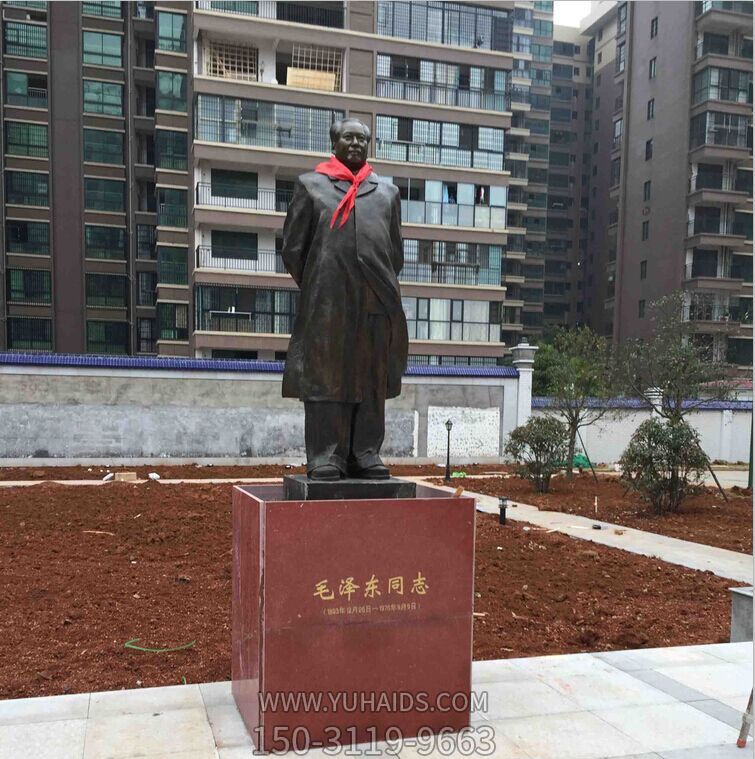 城市街道铜雕世界伟大领袖毛泽东雕塑
