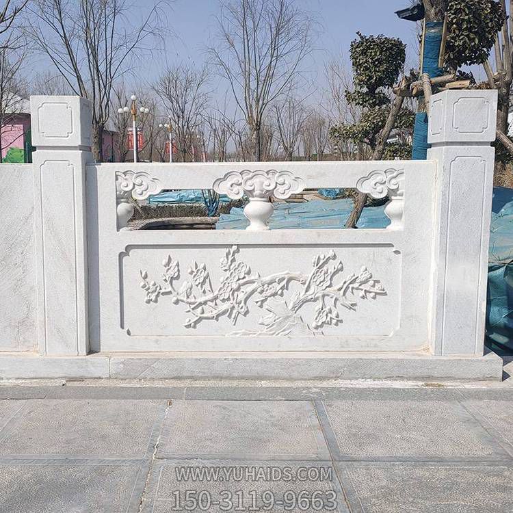户外公园大理石石雕栏杆栏板雕塑