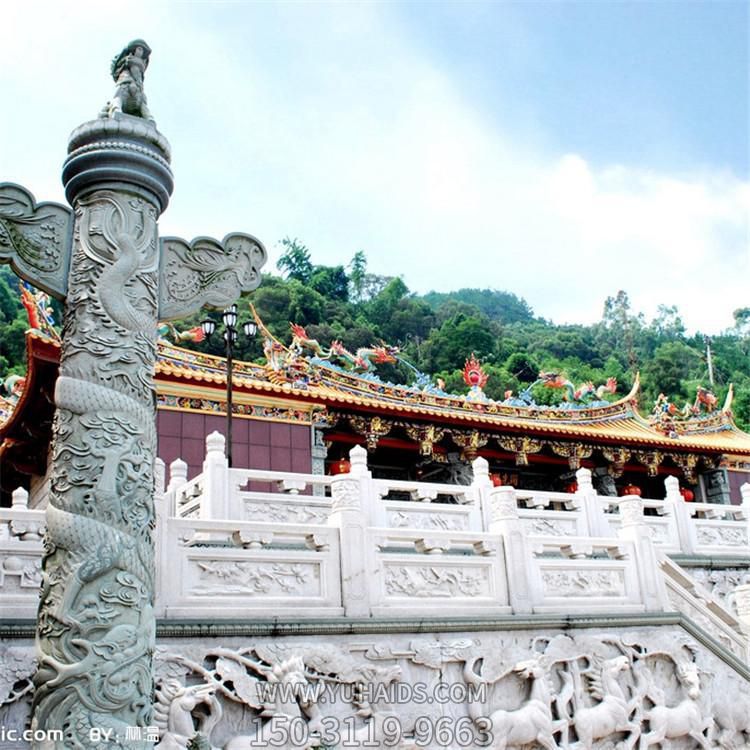 故宫景区大型大理石石雕华表雕塑