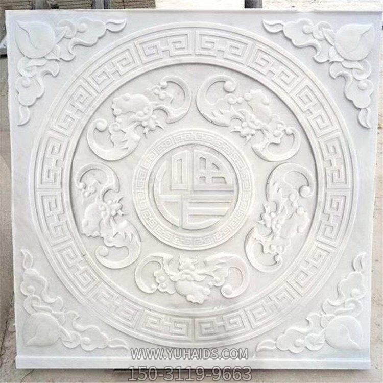 大理石石雕浮雕户外园林方形壁画雕塑