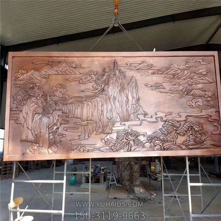 铜浮雕庭院别墅壁画雕塑