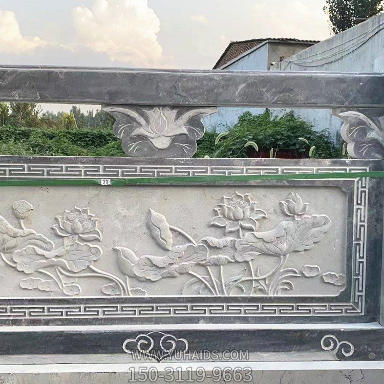 园林建筑仿古花岗岩浮雕石栏杆 雕塑