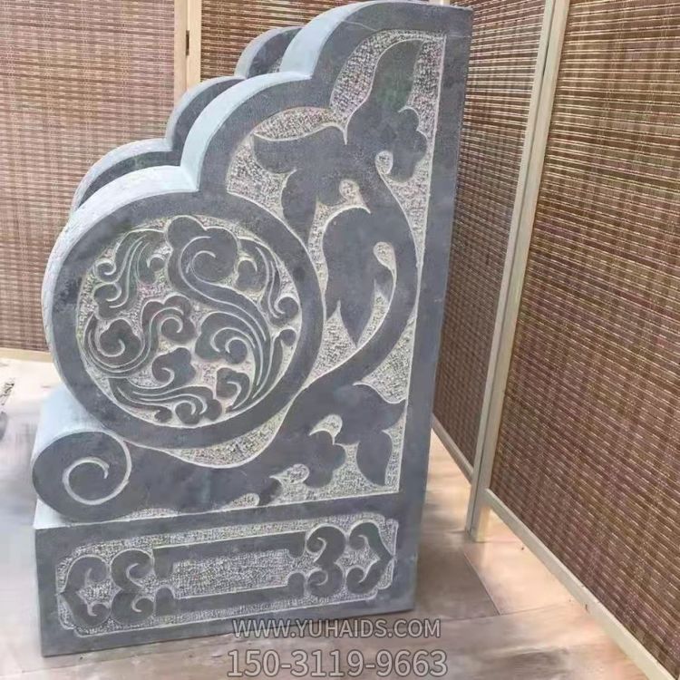 青石石雕户外园林景观庭院门口仿古做旧抱鼓石雕塑