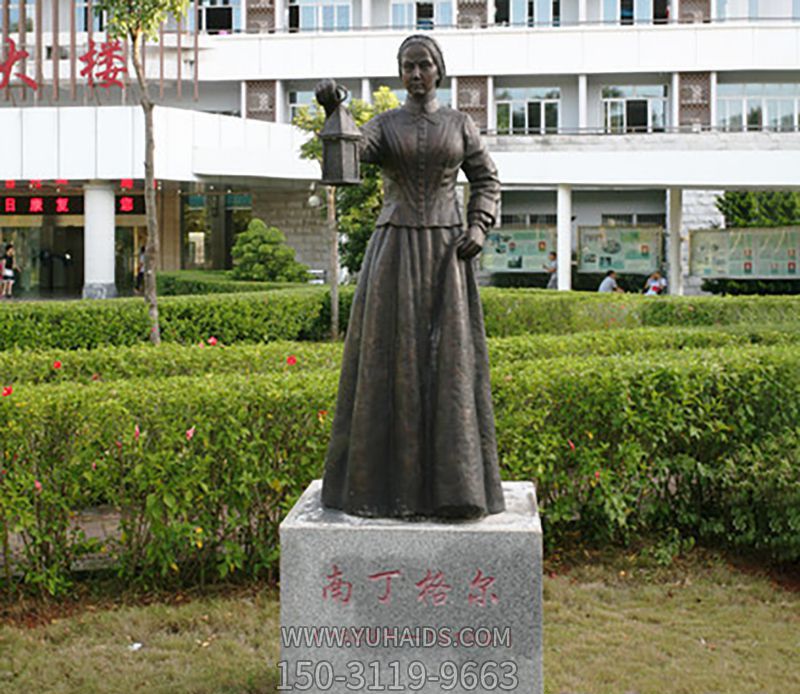 校园铜铸医院名人南丁格尔雕塑