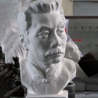 校园名人头像玻璃钢鲁迅雕塑
