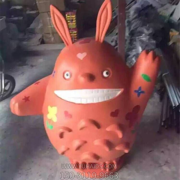 玻璃钢卡通龙猫雕塑公园游乐园装饰摆件