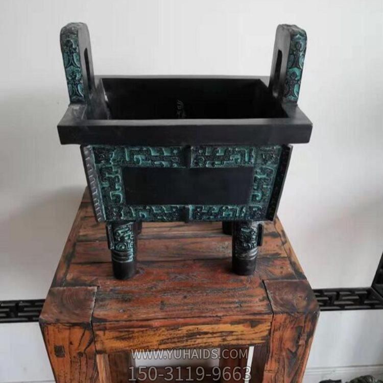 仿古青铜器园林寺庙鼎雕塑