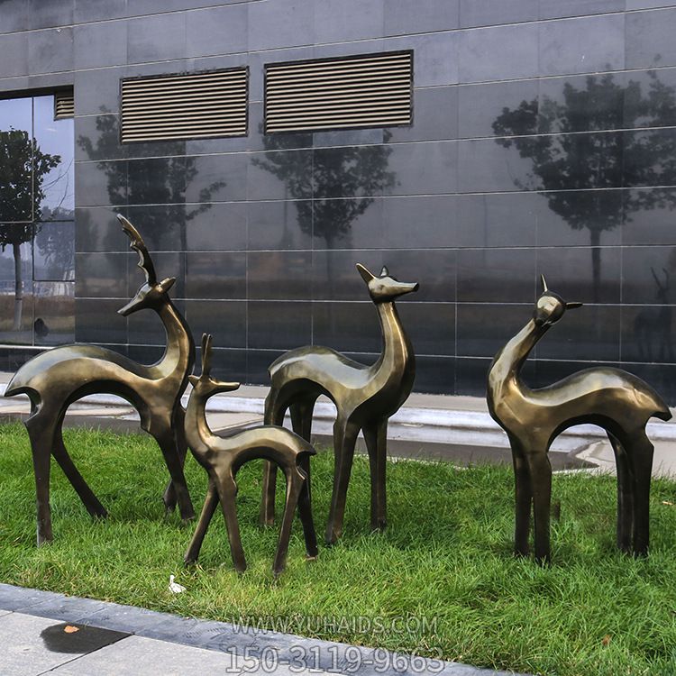 户外草坪装饰品摆件鹿雕塑
