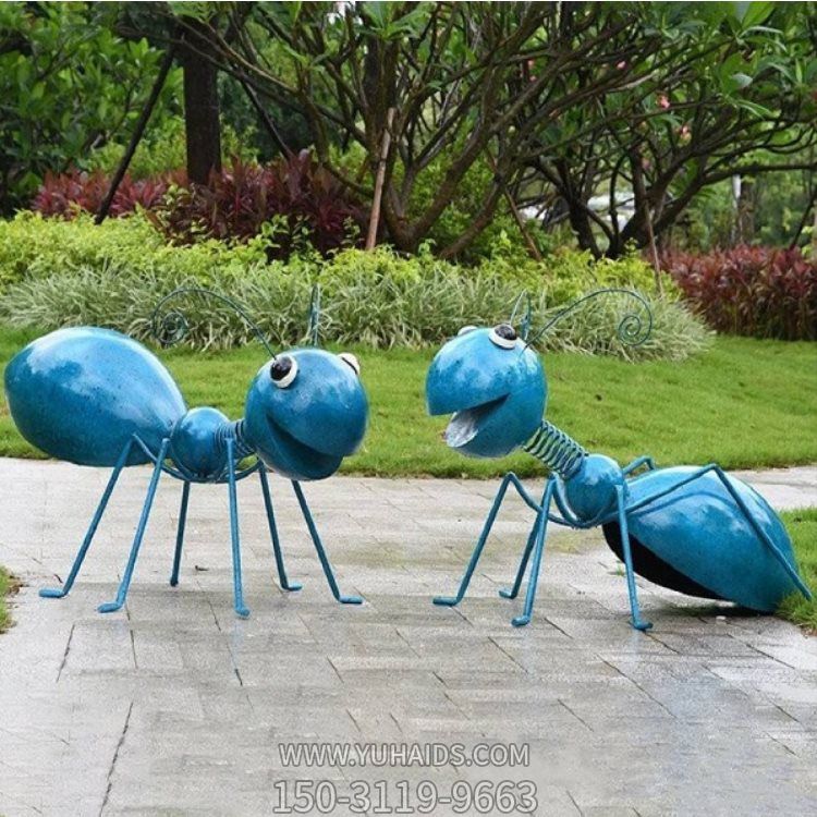 不锈钢彩绘户外园林抽象蚂蚁景观摆件雕塑