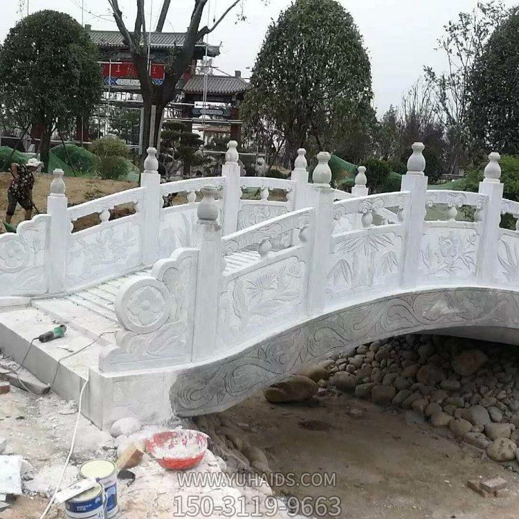 大理石石雕户外公园石拱桥雕塑