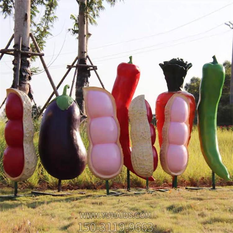 户外农村玻璃钢创意农副产品品摆件雕塑