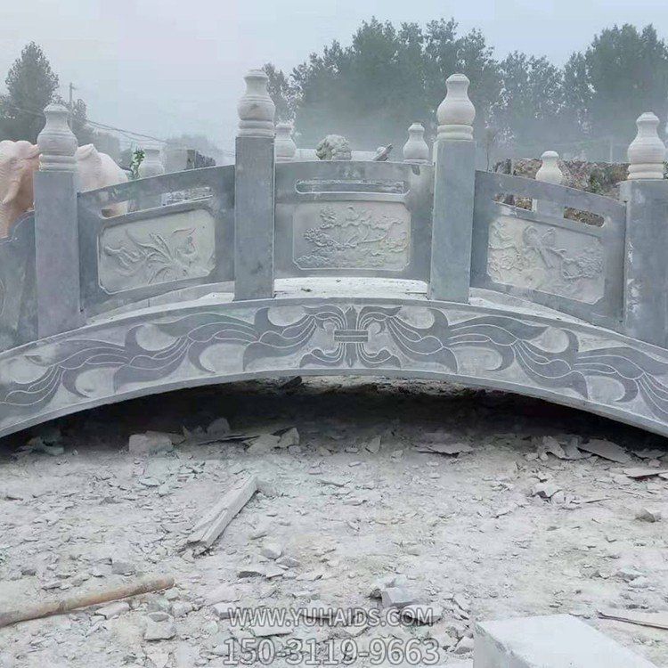 青石仿古雕刻石拱桥公园户外装饰景观雕塑