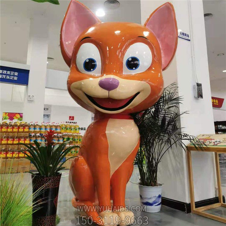 商场室内摆放玻璃钢卡通人物雕塑 