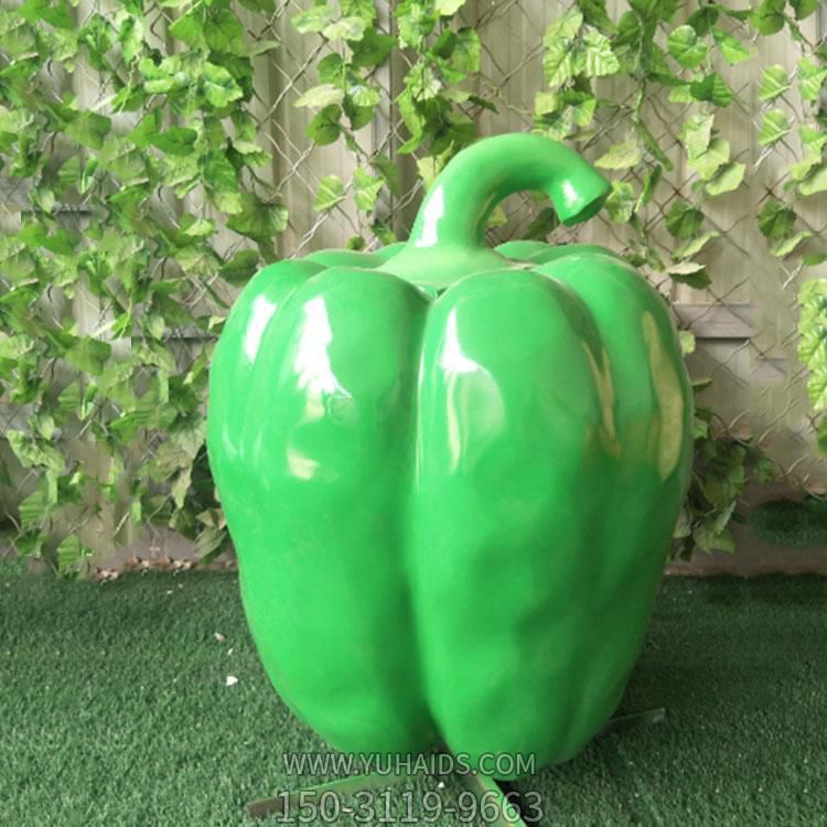 玻璃钢仿真蔬菜青椒雕塑