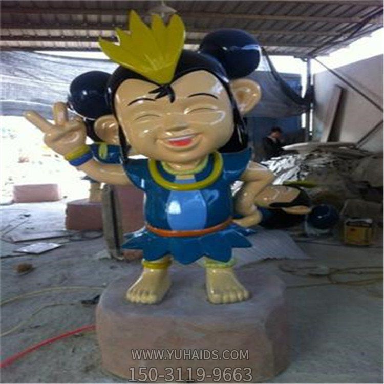 游乐园摆放玻璃钢卡通人物雕塑