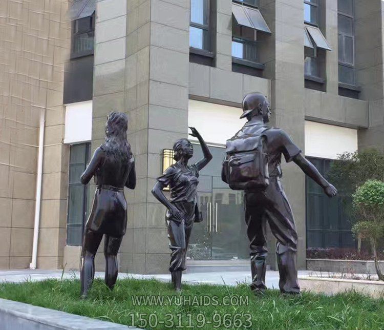 小区铜雕创意园林景观装饰品摆件美女雕塑