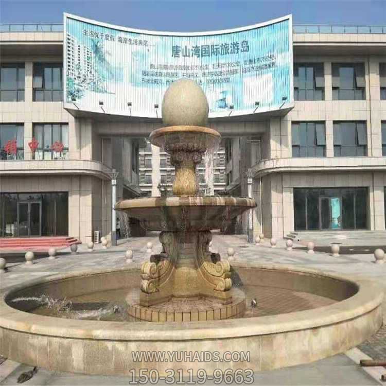 小区别墅大理石石雕流水摆件喷泉雕塑