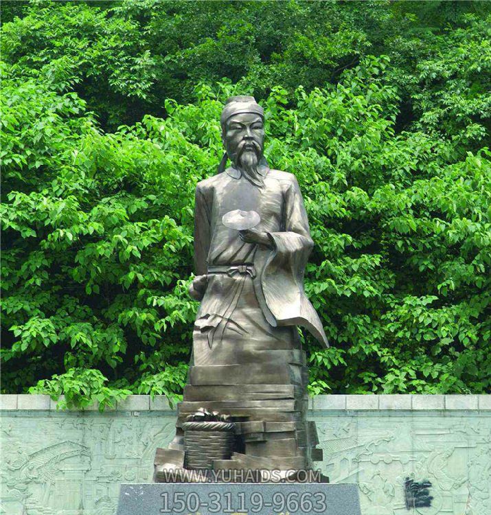 户外园林玻璃钢仿铜户外园林人物景观雕塑