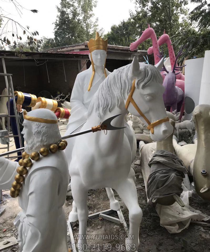 玻璃钢西游记师徒取经雕塑公园景观雕塑