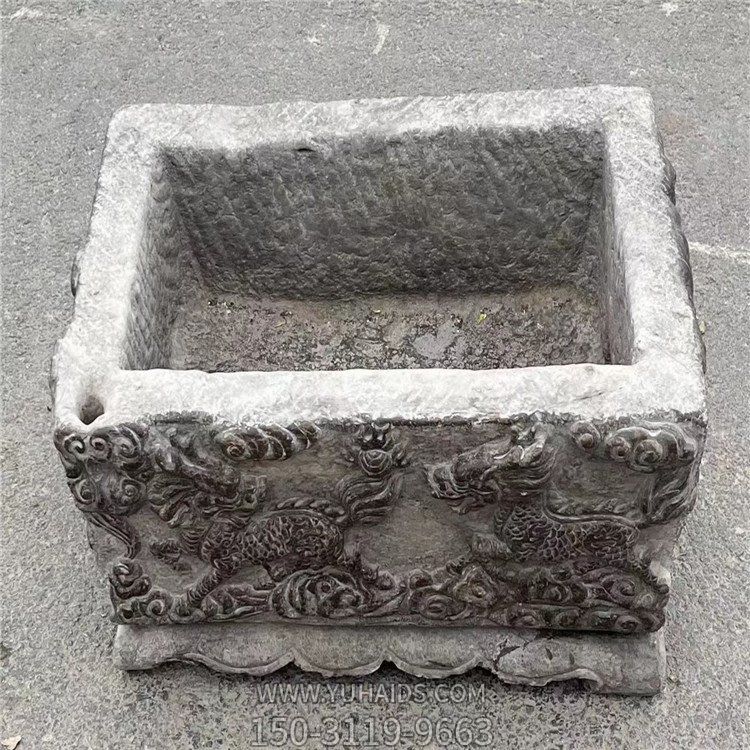 老石槽水槽雕塑