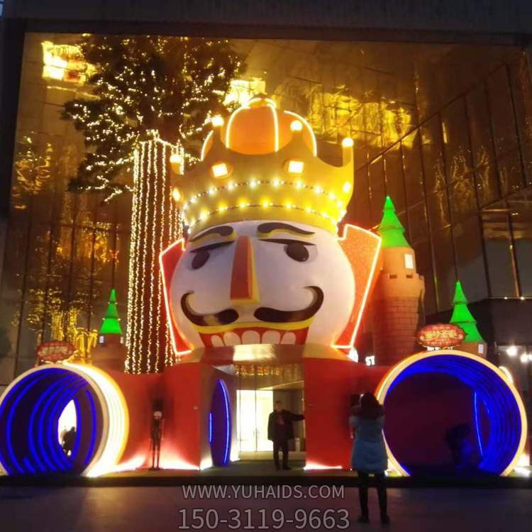 商场大型玻璃钢彩绘创意室内景观雕塑