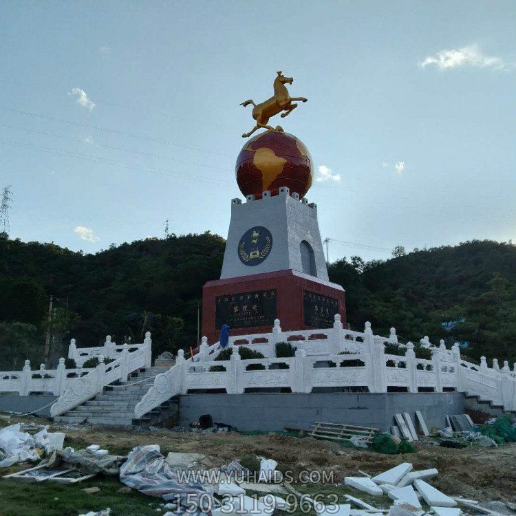 景区大型不锈钢创意骏马雕塑