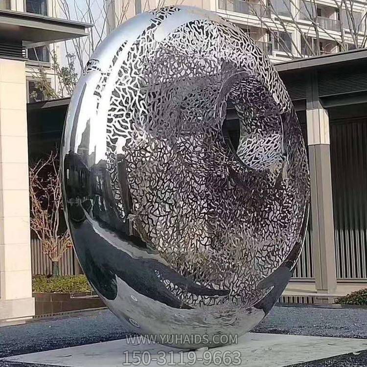 户外公园水景不锈钢镂空创意景观雕塑