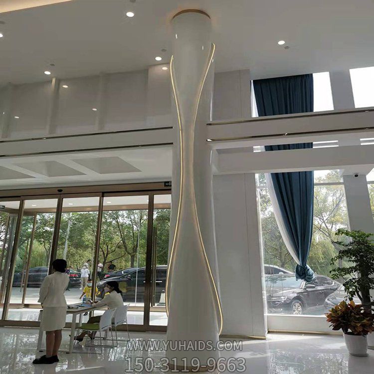 室内创意景观摆件玻璃钢抽象雕塑