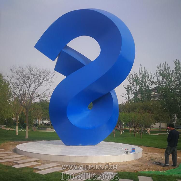 公园摆放不锈钢抽象艺术造型景观雕塑
