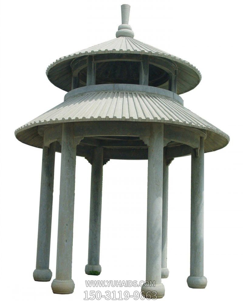 景区庭院双层仿古建筑简易休闲凉亭雕塑
