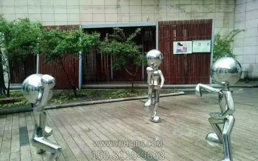 广场不锈钢抽象景观儿童雕塑
