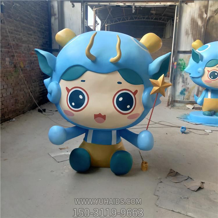 玻璃钢卡通园林景观卡通公仔摆件雕塑