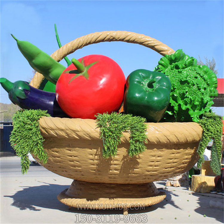 园林广场大型果篮蔬菜摆件雕塑